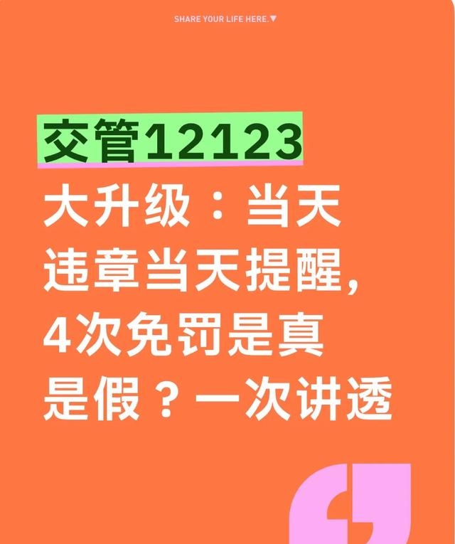违章高发月份_交管12123当天违章提醒_交管12123四次免罚政策